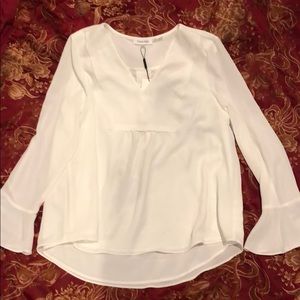 NWT, Calvin Klein white blouse Large